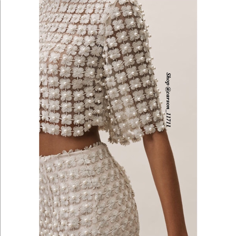 NWT Anthropologie Champagne Pearl Two Pieces Set - Picture 3 of 6